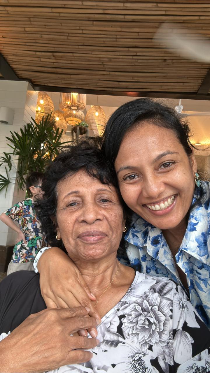 Ranjanie Fernando with her daughter